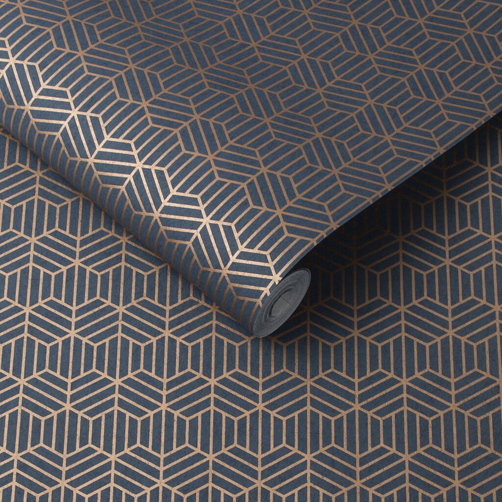 Echo Wallpaper - Cobalt - Graham & Brown - 105777 - Premier Wallcovering