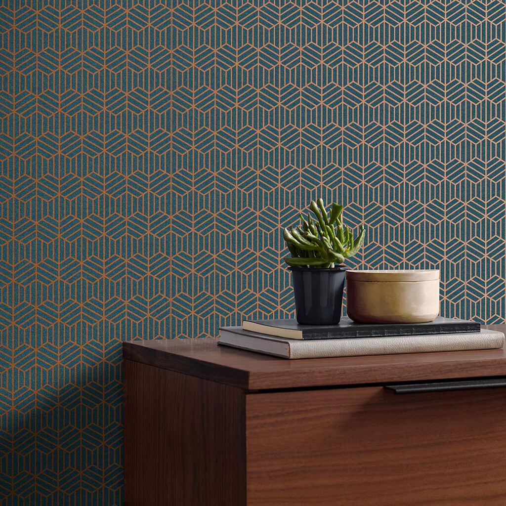 Echo Wallpaper - Cobalt - Graham & Brown - 105777 - Premier Wallcovering