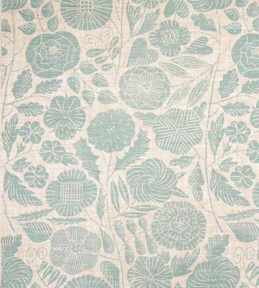 Eden Fabric - Aqua - Christopher Farr Cloth - CF121 - 02 - Premier Wallcovering