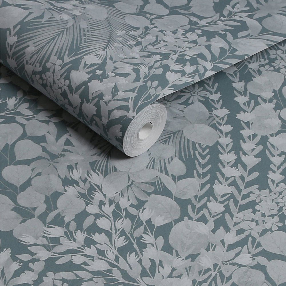 Eden Tonal Wallpaper - Blue - Next - 122878 - Premier Wallcovering