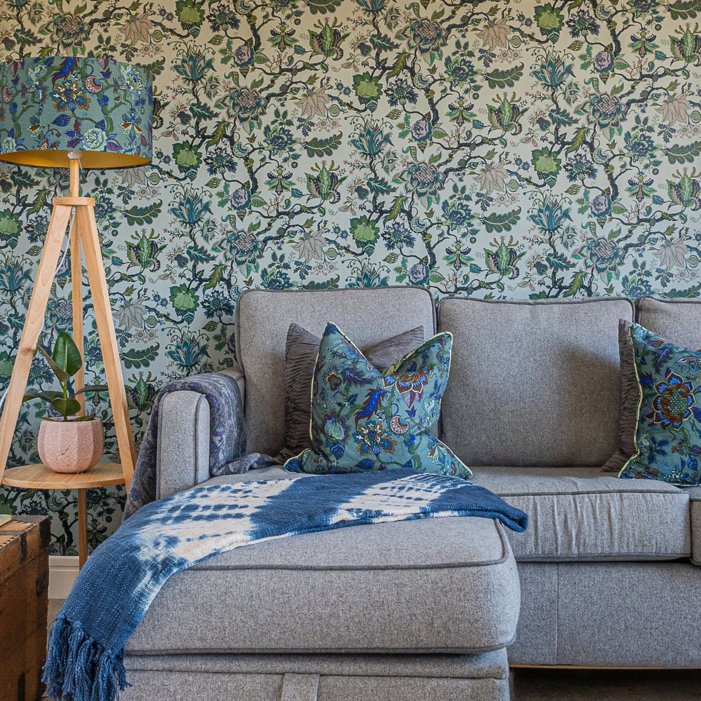 Eden Wallpaper - Topaz-Blue - Wear The Walls - EDTB894152 - Premier Wallcovering