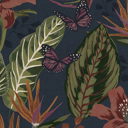 Eden Wallpaper - Night - Envy - 118608 - Premier Wallcovering