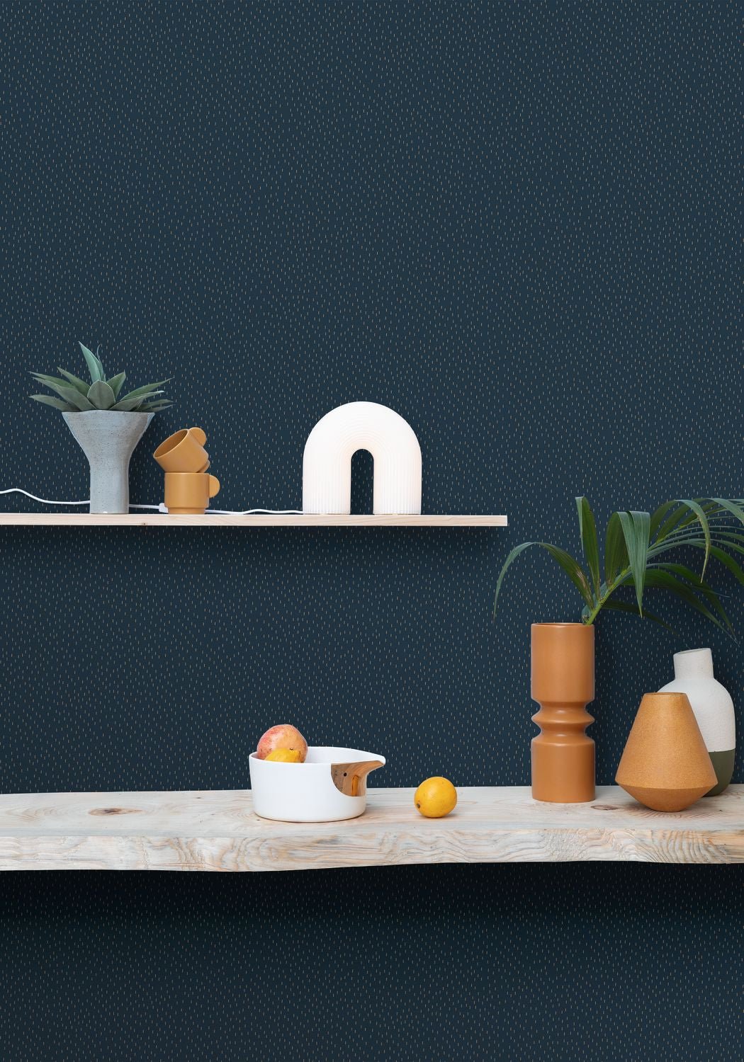 Eden Wallpaper - Bleu Nuit  - Caselio - 103736027 - Premier Wallcovering