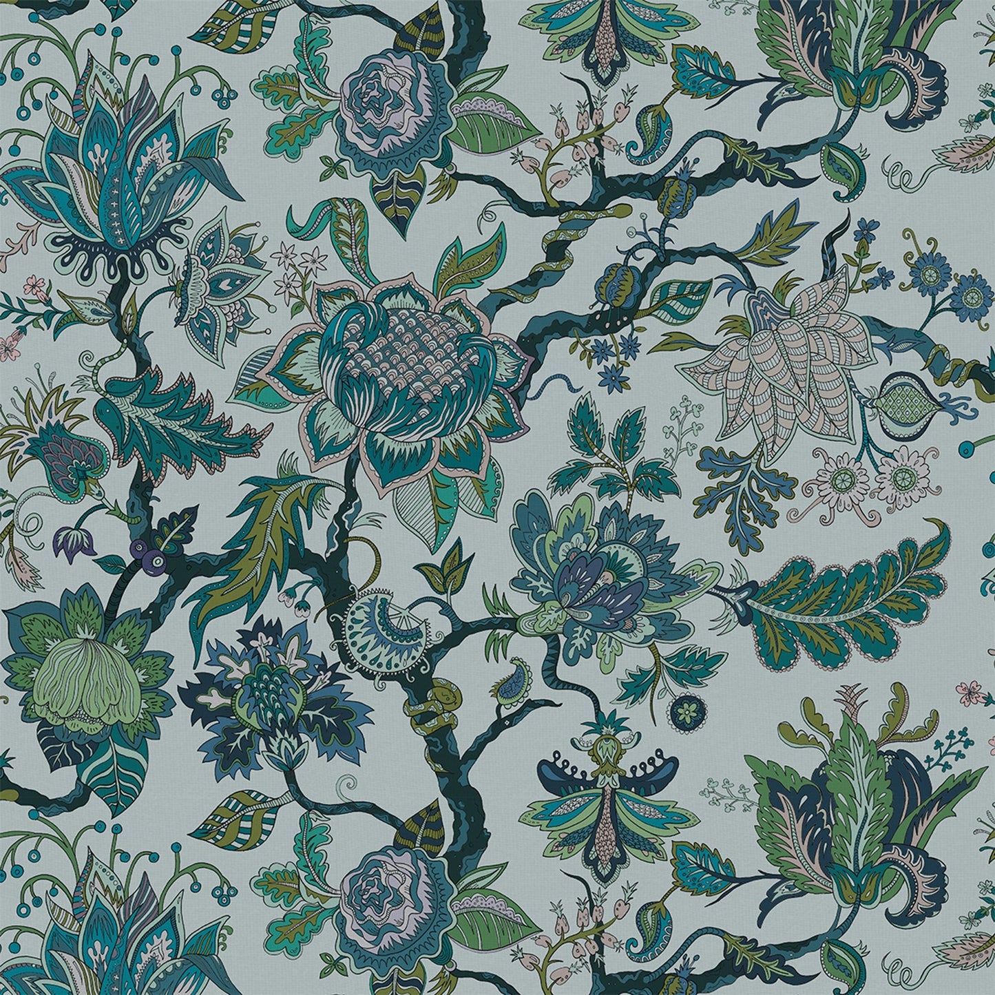 Eden Wallpaper - Topaz-Blue - Wear The Walls - EDTB894152 - Premier Wallcovering