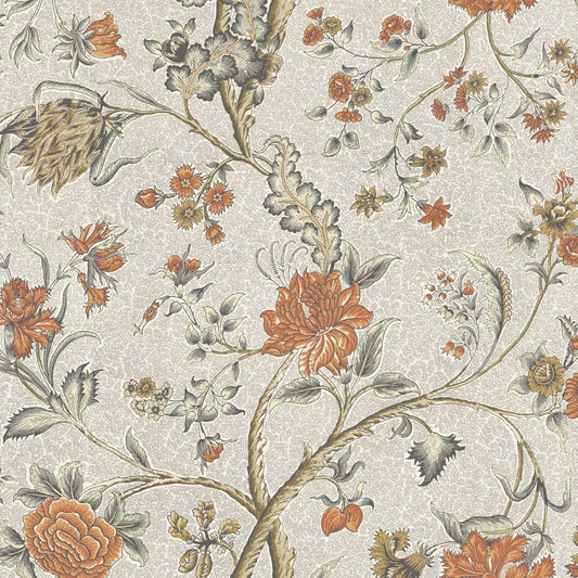 Eden Wallpaper - Burnt Orange - Warner House - Premier Wallcovering
