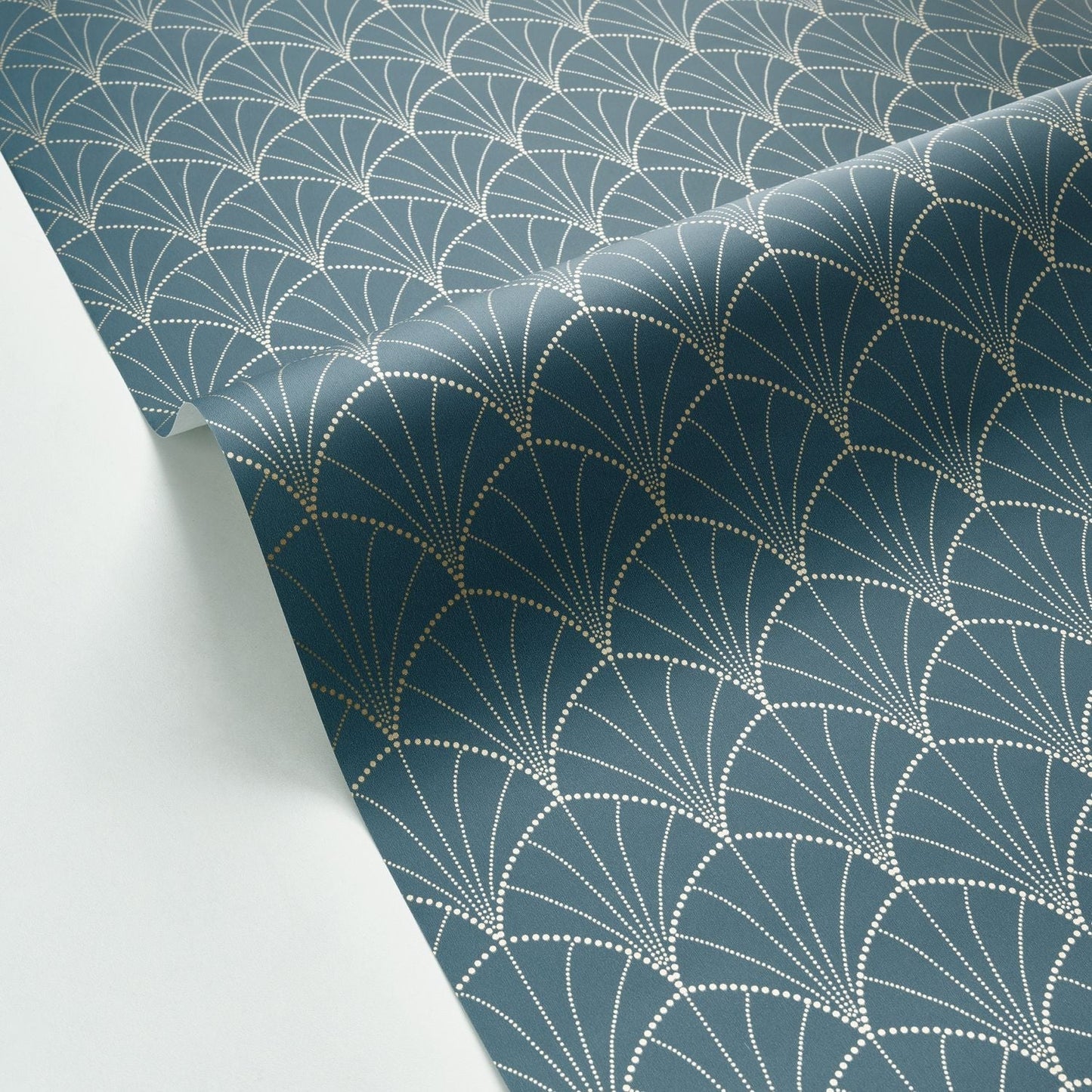 Edgar Wallpaper - Bleu Canard - Caselio - 103826217 - Premier Wallcovering