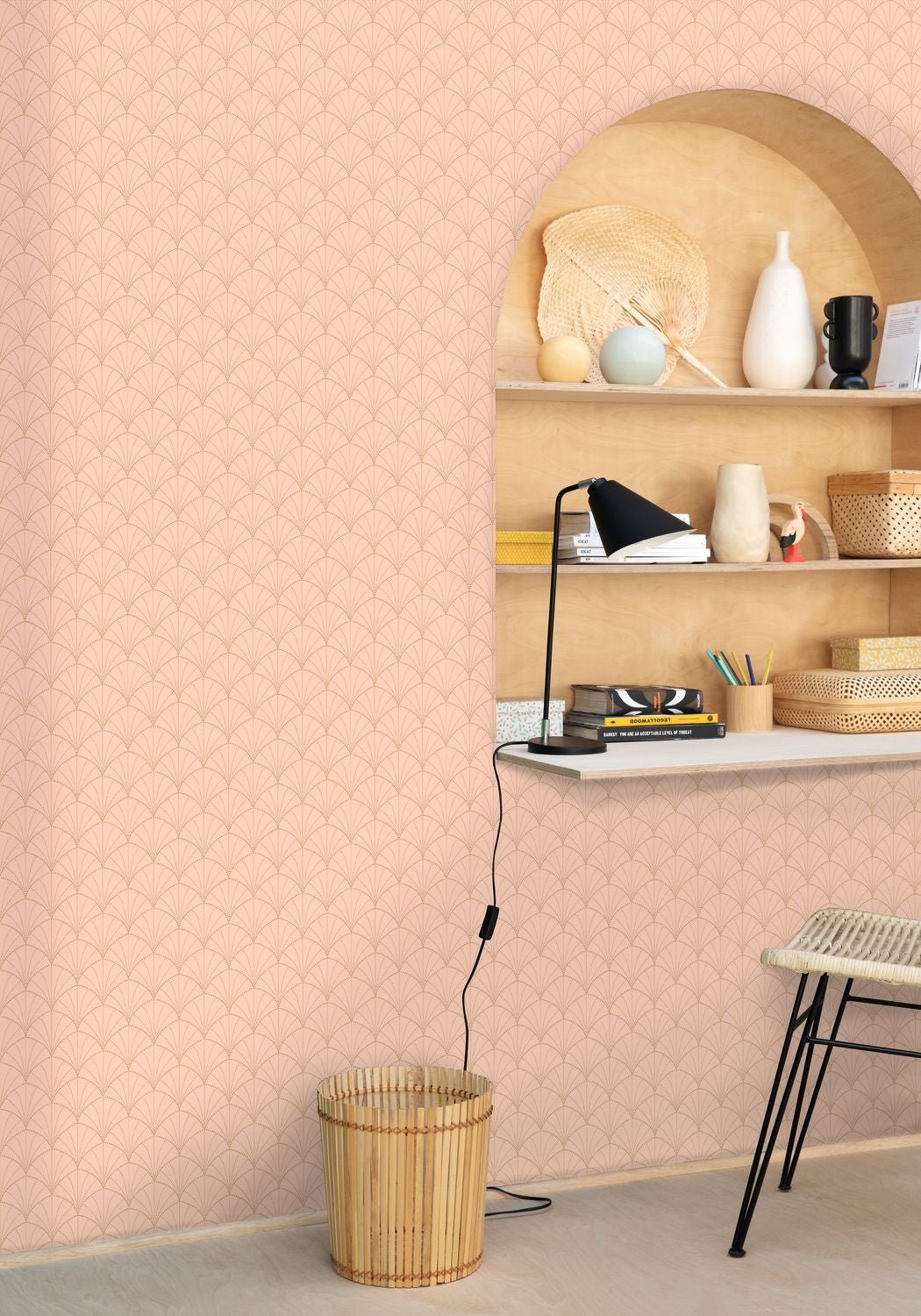 Edgar Wallpaper - Rose - Caselio - 103824268 - Premier Wallcovering