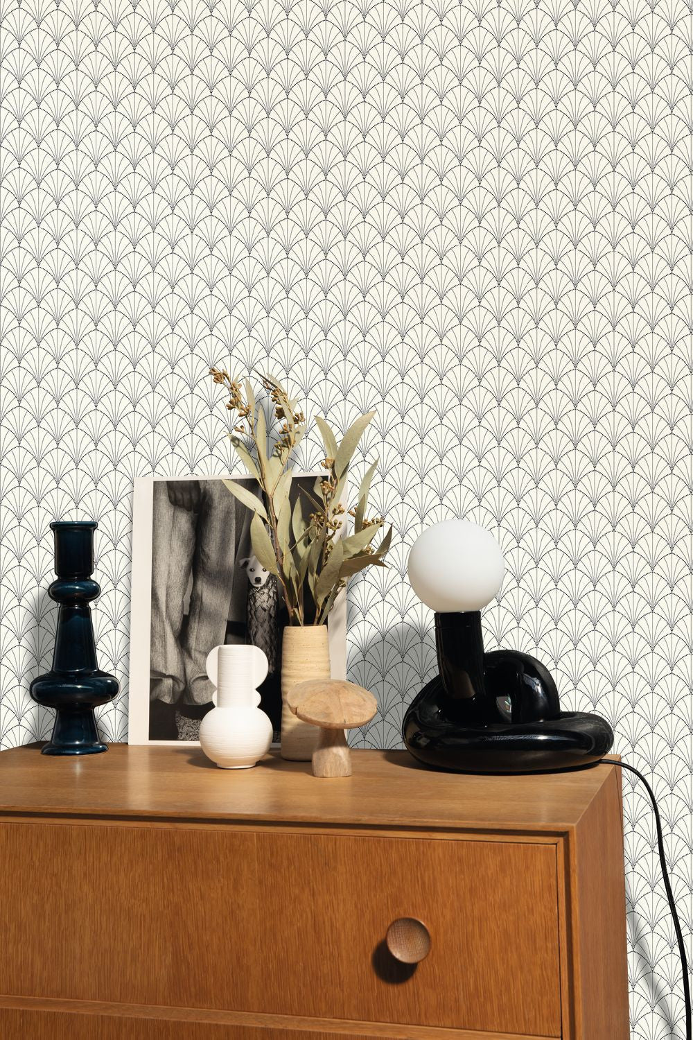 Edgar Wallpaper - Blanc Noir - Caselio - 103820932 - Premier Wallcovering