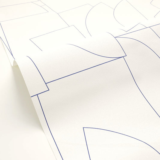 Edges Wallpaper - Bleu Electrique - Caselio - 105020988 - Premier Wallcovering