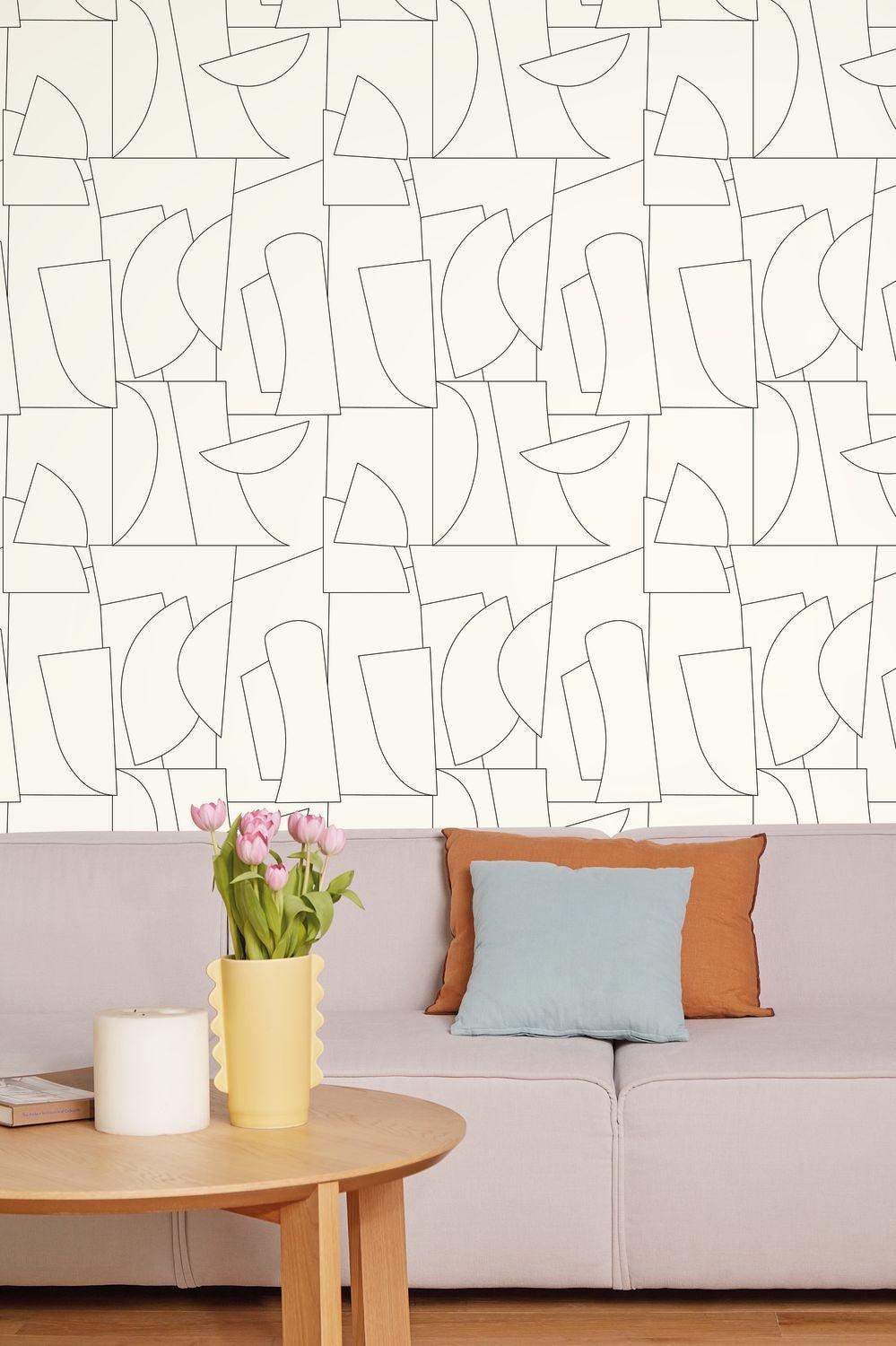 Edges Wallpaper - Blanc Noir - Caselio - 105020699 - Premier Wallcovering