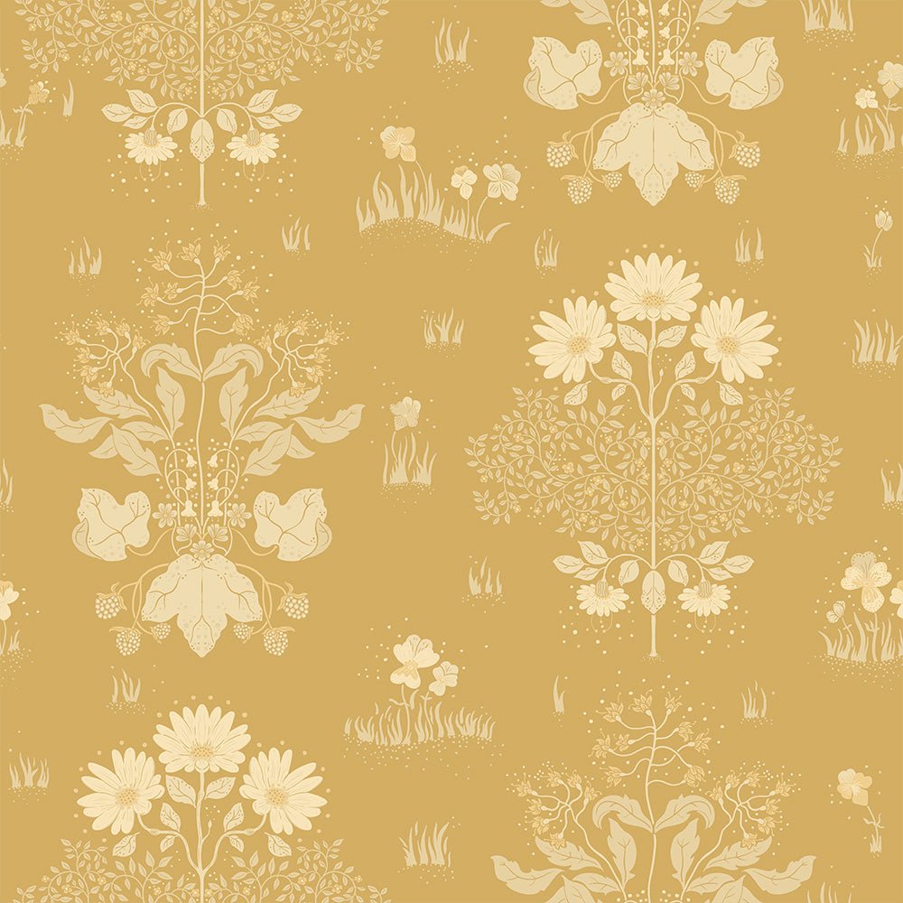 Edla Wallpaper - Yellow - Midbec - 83135 - Premier Wallcovering