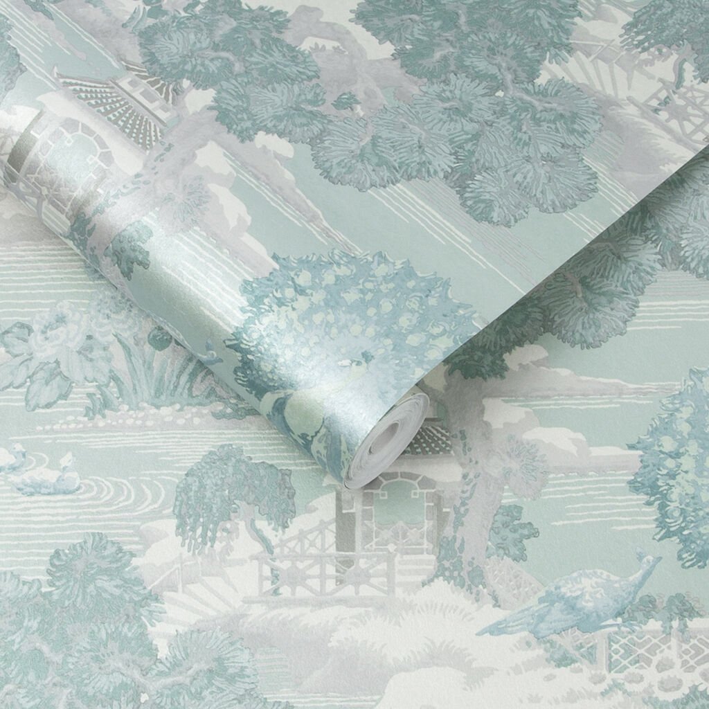 Edo Wallpaper - Mint - Graham & Brown - 107884 - Premier Wallcovering
