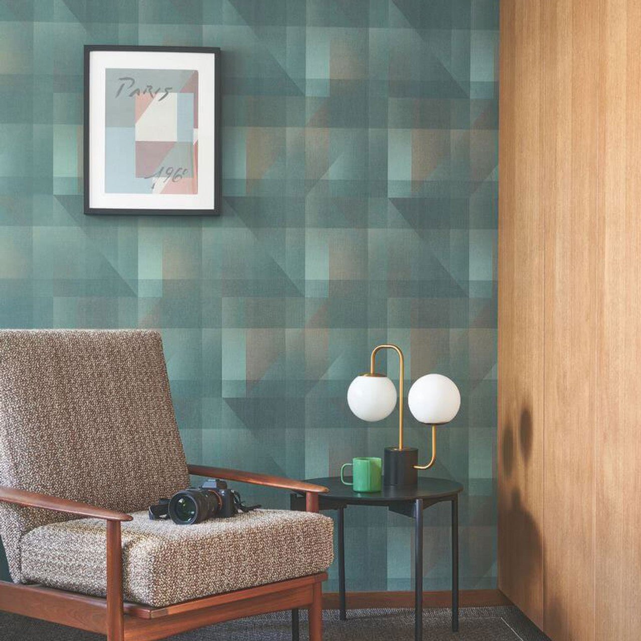 Edward Carnaby Street Wallpaper - Emeraude - Casadeco - 200506941 - Premier Wallcovering