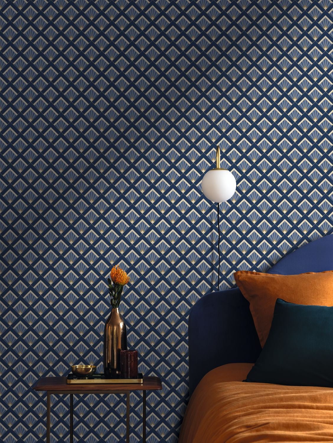 Effervescence Wallpaper - Bleu D Outre Mer - Caselio - 105316060 - Premier Wallcovering
