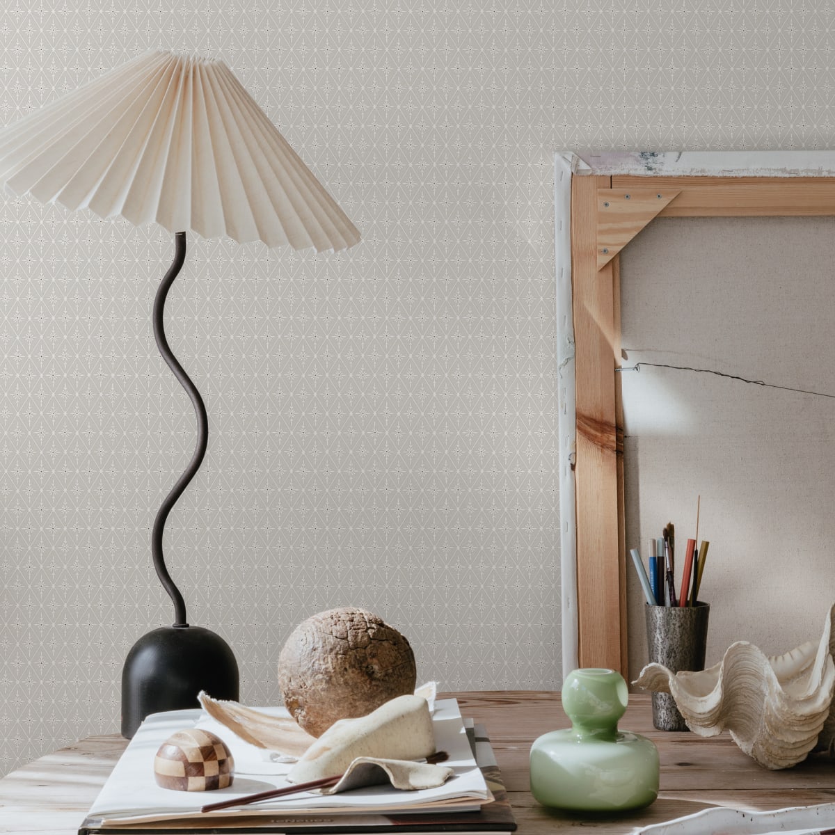 Einar Wallpaper - Sandstone - Sandberg - S10196 - Premier Wallcovering