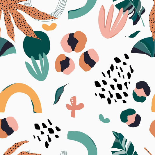 El Salvador Wallpaper - Terracotta, Duck Egg & Mustard - Lust Home - LH900097 - Premier Wallcovering