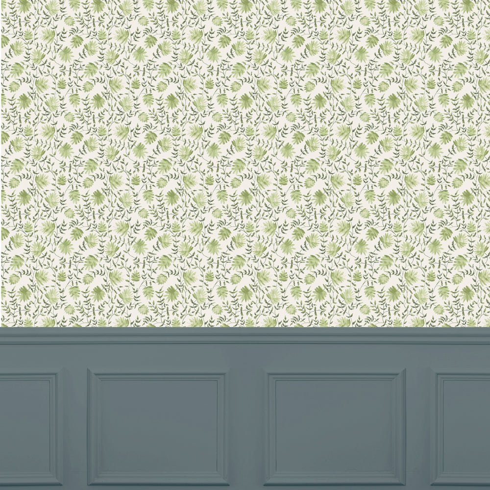 Elai Wallpaper - Sage - Voyage Maison - ELAI/WPO/SAG - Premier Wallcovering