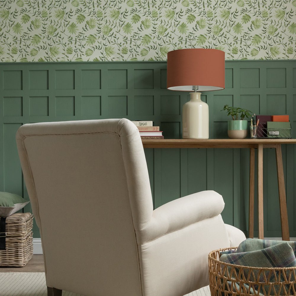 Elai Wallpaper - Sage - Voyage Maison - ELAI/WPO/SAG - Premier Wallcovering
