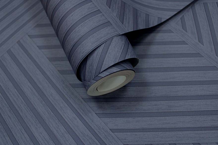 Elba Wallpaper - Navy - Holden Décor - 91410 - Premier Wallcovering