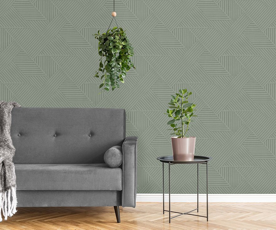 Elba Wallpaper - Sage - Holden Décor - 91412 - Premier Wallcovering