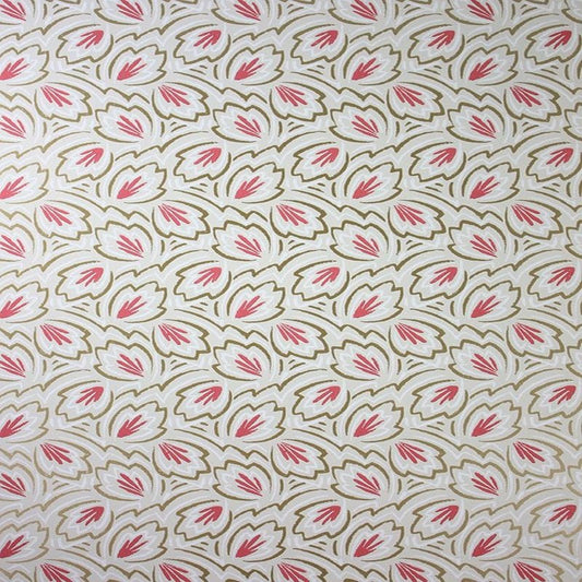 Elcho Wallpaper - Stone/Coral - Nina Campbell - NCW4122-04 - Premier Wallcovering