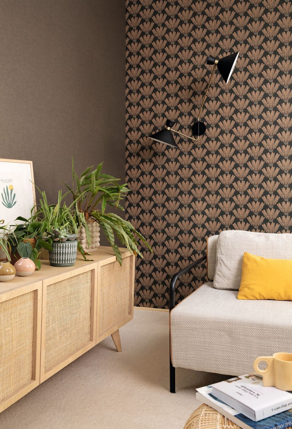 Eldorado Wallpaper - Noir Beige - Caselio - 103719017 - Premier Wallcovering