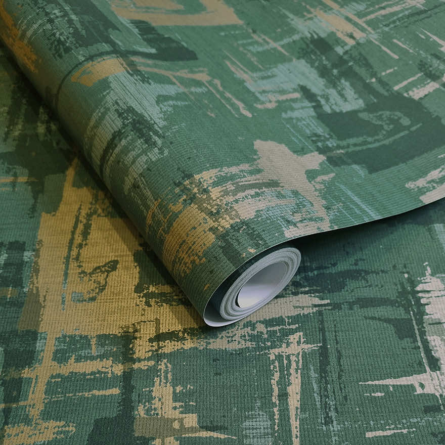 Eleanora Geo Wallpaper - Green - Holden Décor - 91581 - Premier Wallcovering