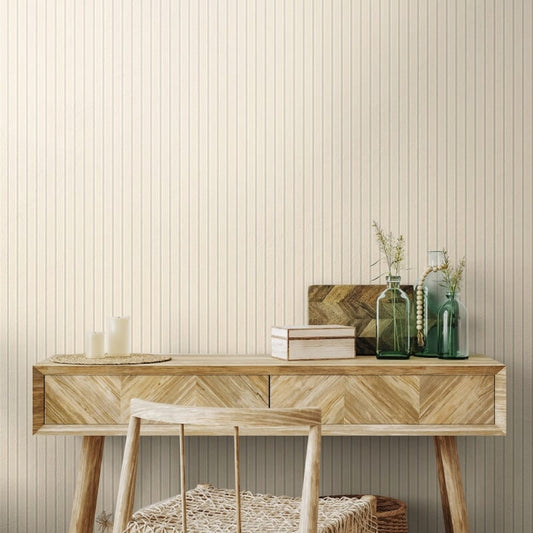 Elegance Chalk Stripe Wallpaper - Taupe - Hoopla Walls - HWA1256W - Premier Wallcovering