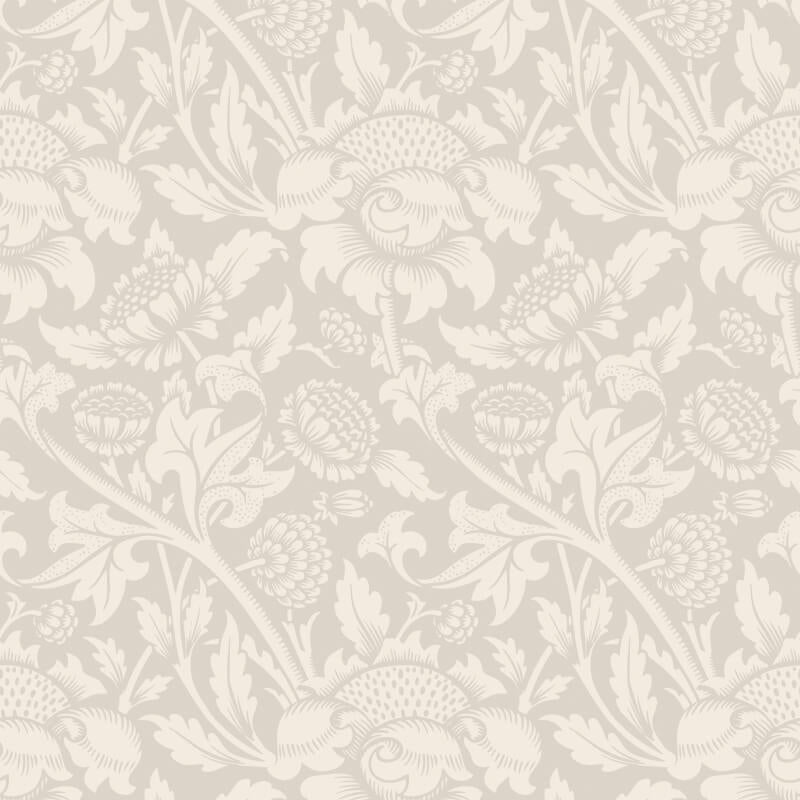 Elegance Damask Trail Wallpaper - Stone - Hoopla Walls - HWA1242W - Premier Wallcovering