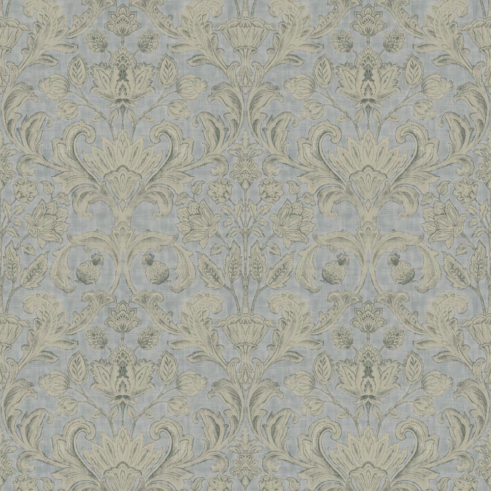 Elegance Damask Wallpaper - Silver Grey - Galerie - DWP0354 - 04 - Premier Wallcovering