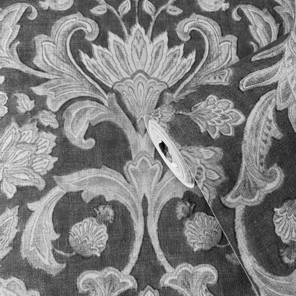 Elegance Damask Wallpaper - Blue - Galerie - DWP0354 - 05 - Premier Wallcovering