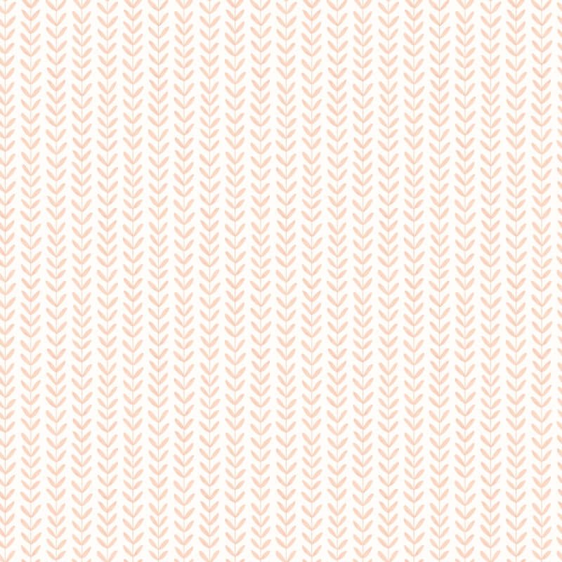 Elegance Ditsy Leaf Stripe Wallpaper - Apricot - Hoopla Walls - HWA1228W - Premier Wallcovering
