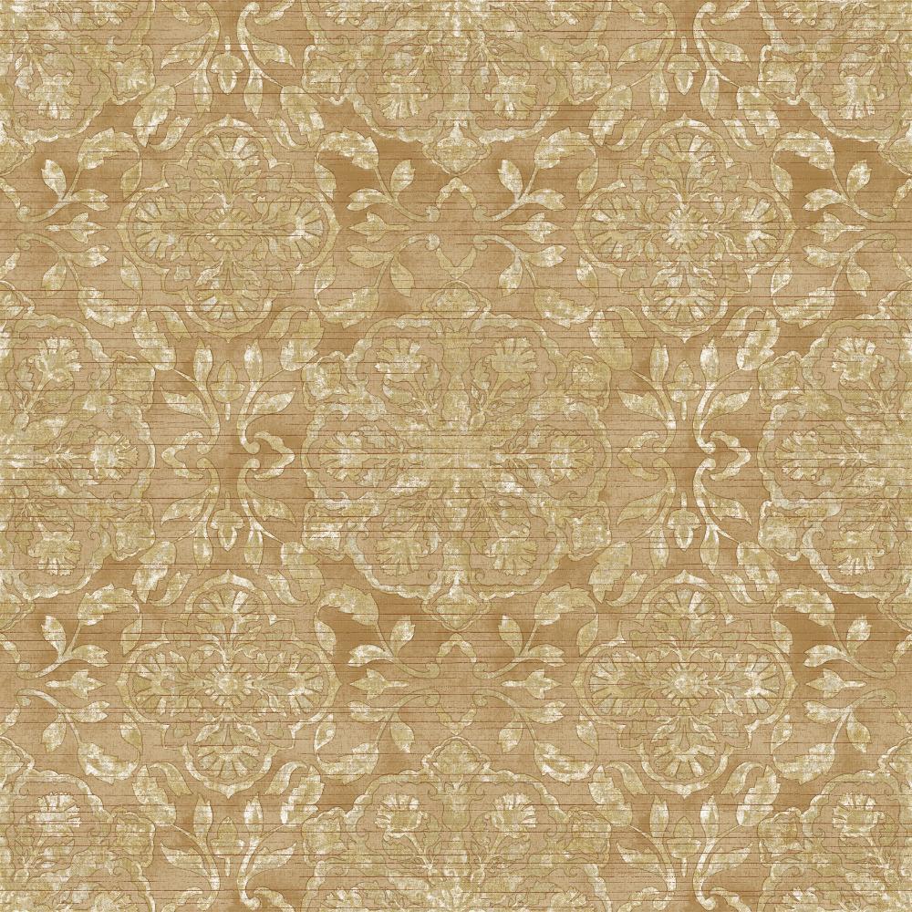 Elegance Floral Stripe Wallpaper - Beige / Silver Grey - Galerie - DWP0353 - 06 - Premier Wallcovering