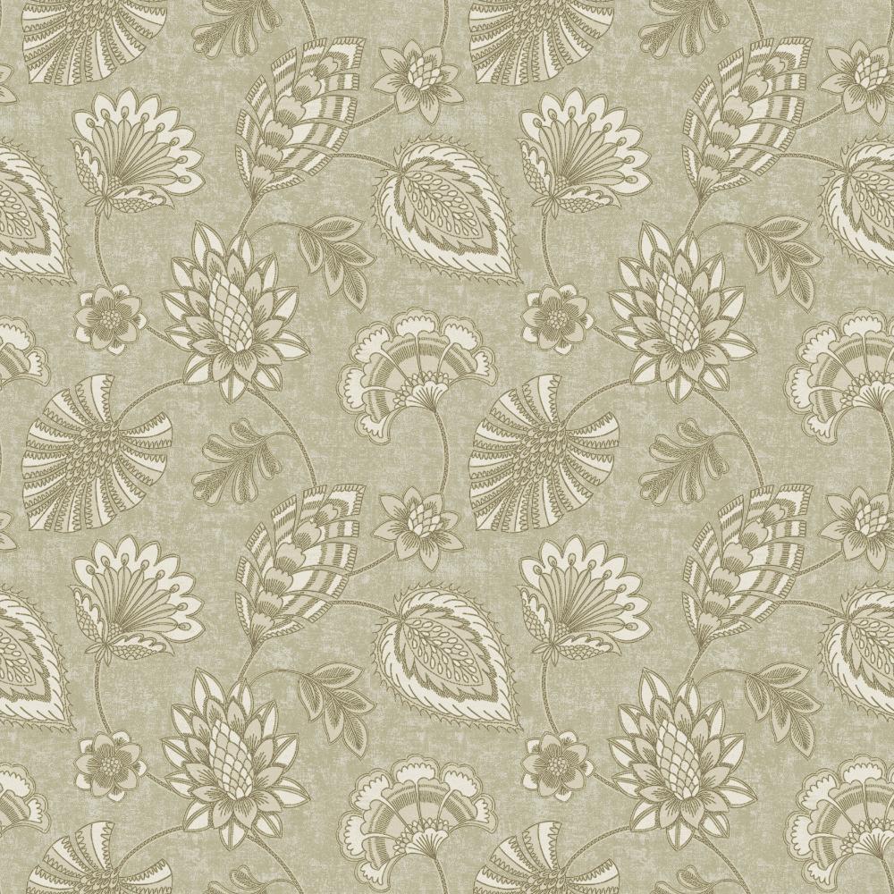 Elegance Flower Fan Wallpaper - Beige - Galerie - DWP0351 - 03 - Premier Wallcovering