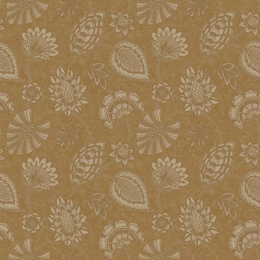 Elegance Flower Fan Wallpaper - Bronze Brown - Galerie - DWP0351 - 07 - Premier Wallcovering