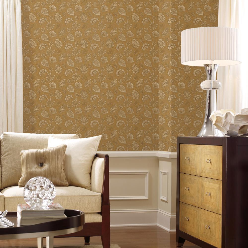 Elegance Flower Fan Wallpaper - Bronze Brown - Galerie - DWP0351 - 07 - Premier Wallcovering