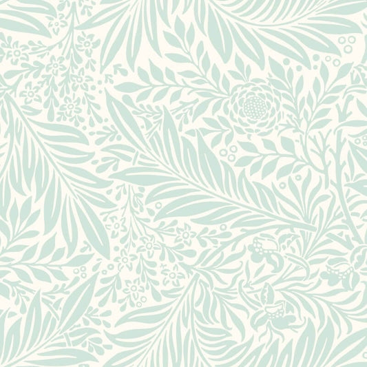 Elegance Leaf Vine Wallpaper - Seafoam - Hoopla Walls - HWA1231W - Premier Wallcovering
