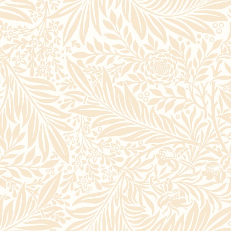 Elegance Leaf Vine Wallpaper - Butter - Hoopla Walls - HWA1235W - Premier Wallcovering