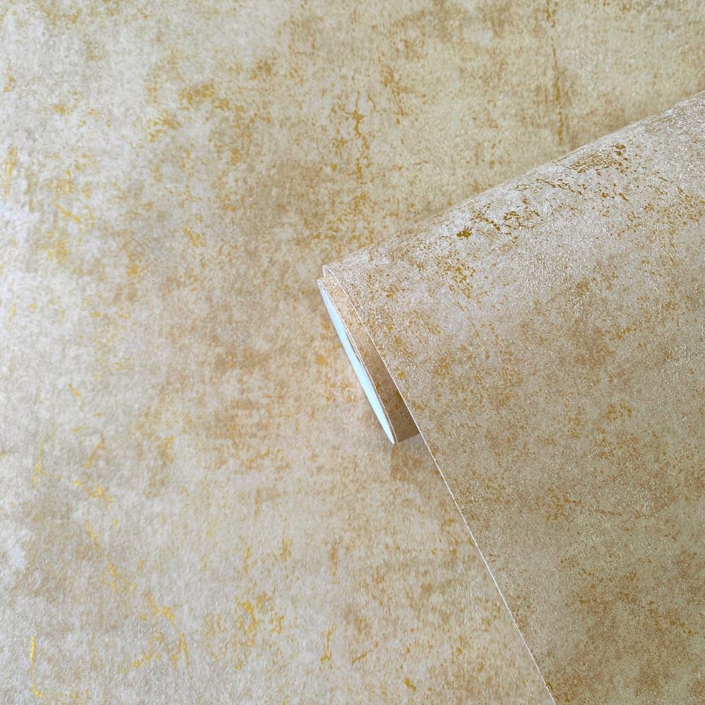 Elegance Metallic Plaster Wallpaper - Gold / Beige - Galerie - AM22009 - 2 - Premier Wallcovering