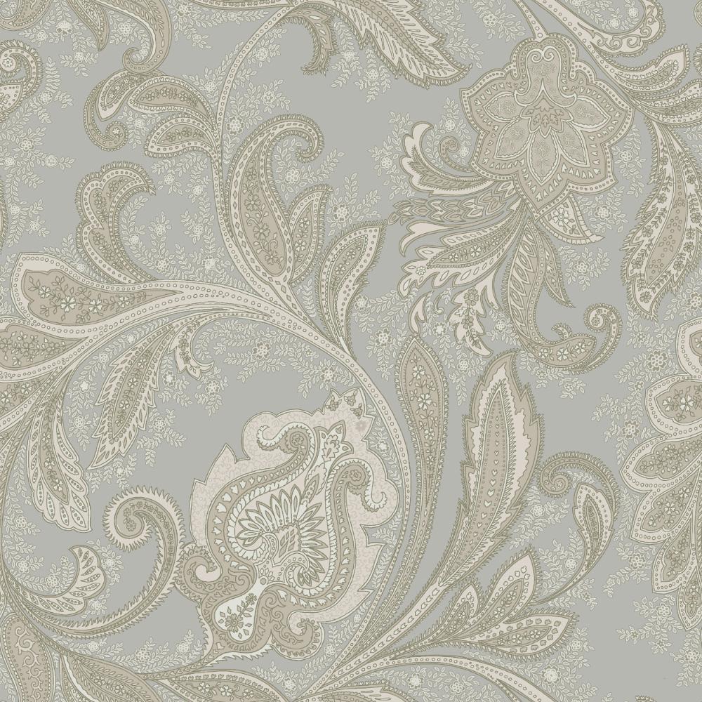 Elegance Paisley Wallpaper - Silver Grey - Galerie - DWP0355 - 04 - Premier Wallcovering