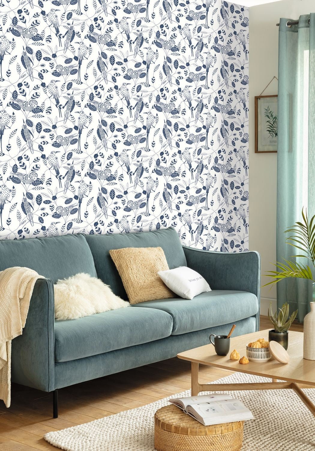 Elegante Wallpaper - Midnight Blue - Caselio - 102676222 - Premier Wallcovering