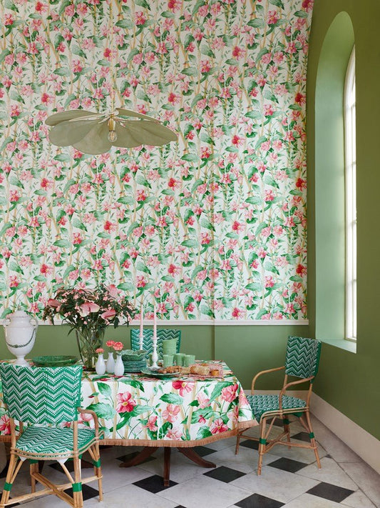 Elena Wallpaper - Peche - Manuel Canovas - 03114-01 - Premier Wallcovering