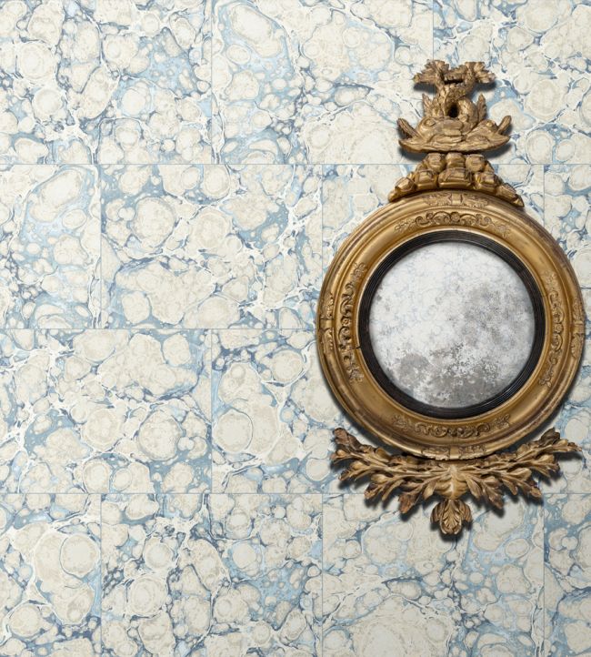 Elgin Wallpaper - Blue - Madeaux - W1500 - 05 - Premier Wallcovering