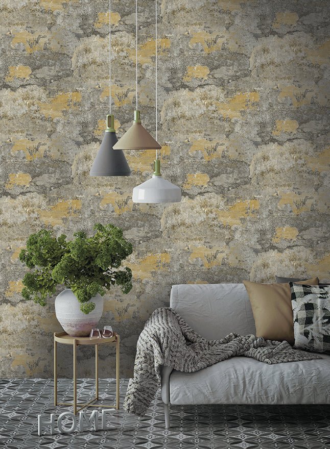 Elgon Wallpaper - Ochre - Holden Décor - 91421 - Premier Wallcovering