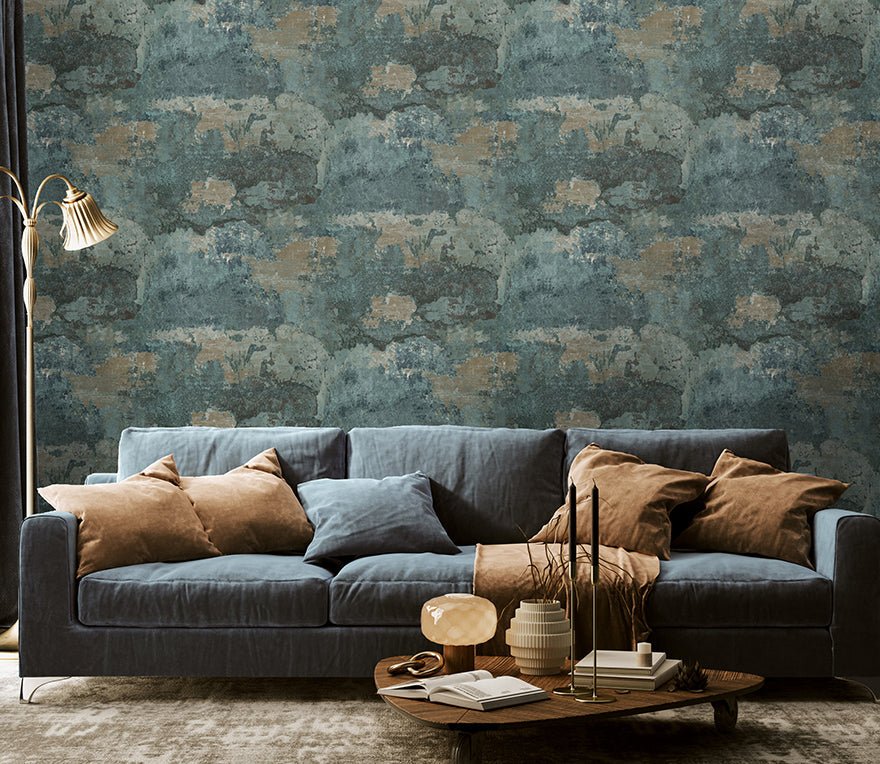 Elgon Wallpaper - Teal - Holden Décor - 91420 - Premier Wallcovering