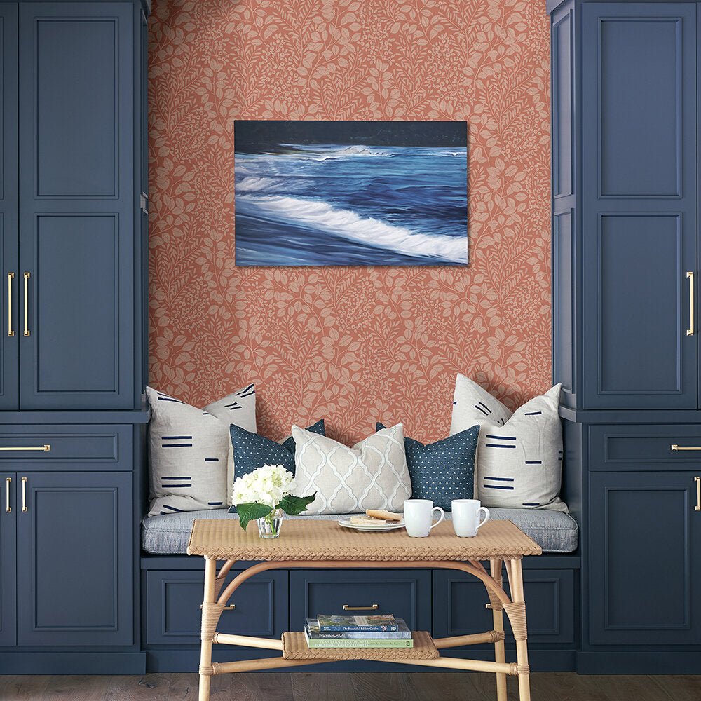 Elin Wallpaper - Coral - A Street Prints - FD26516 - Premier Wallcovering