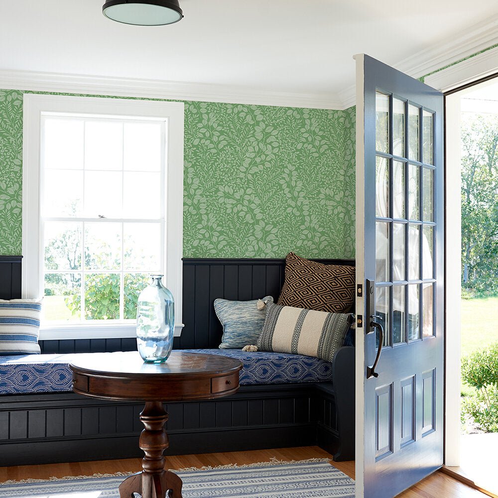 Elin Wallpaper - Green - A Street Prints - FD26515 - Premier Wallcovering