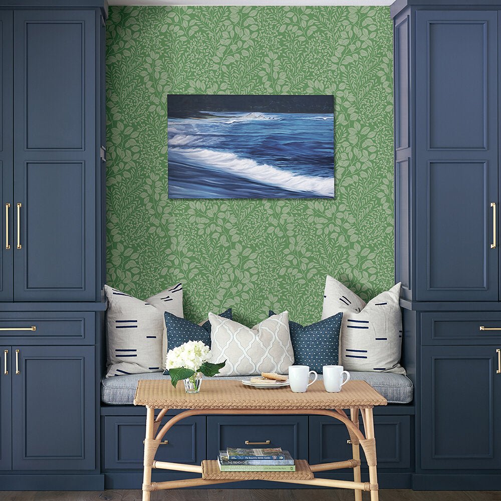 Elin Wallpaper - Green - A Street Prints - FD26515 - Premier Wallcovering