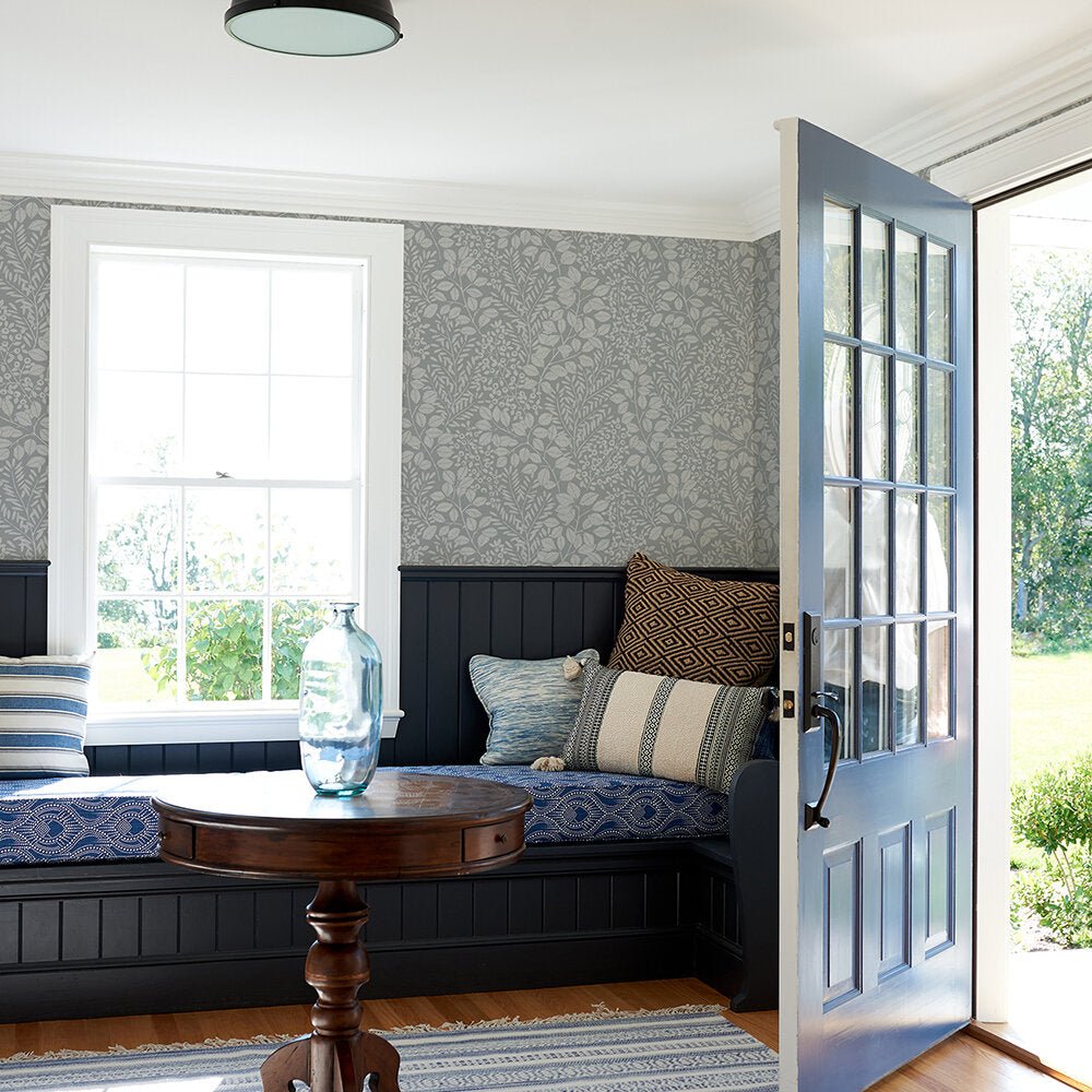 Elin Wallpaper - Charcoal - A Street Prints - FD26519 - Premier Wallcovering