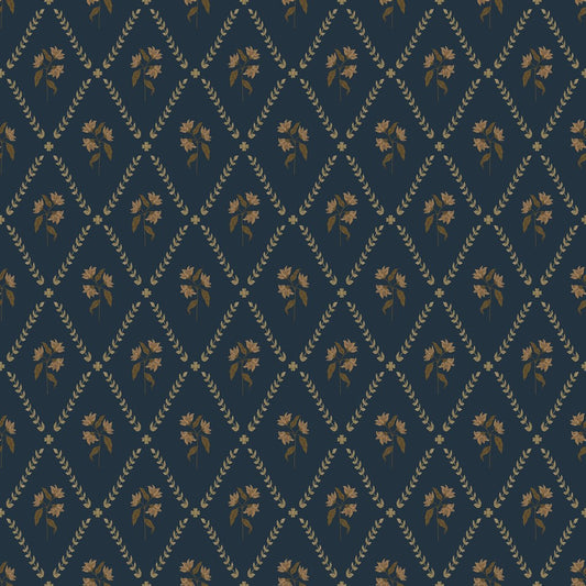 Eline Wallpaper - Blue - Summer Gray - Premier Wallcovering